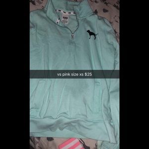 pink half zip